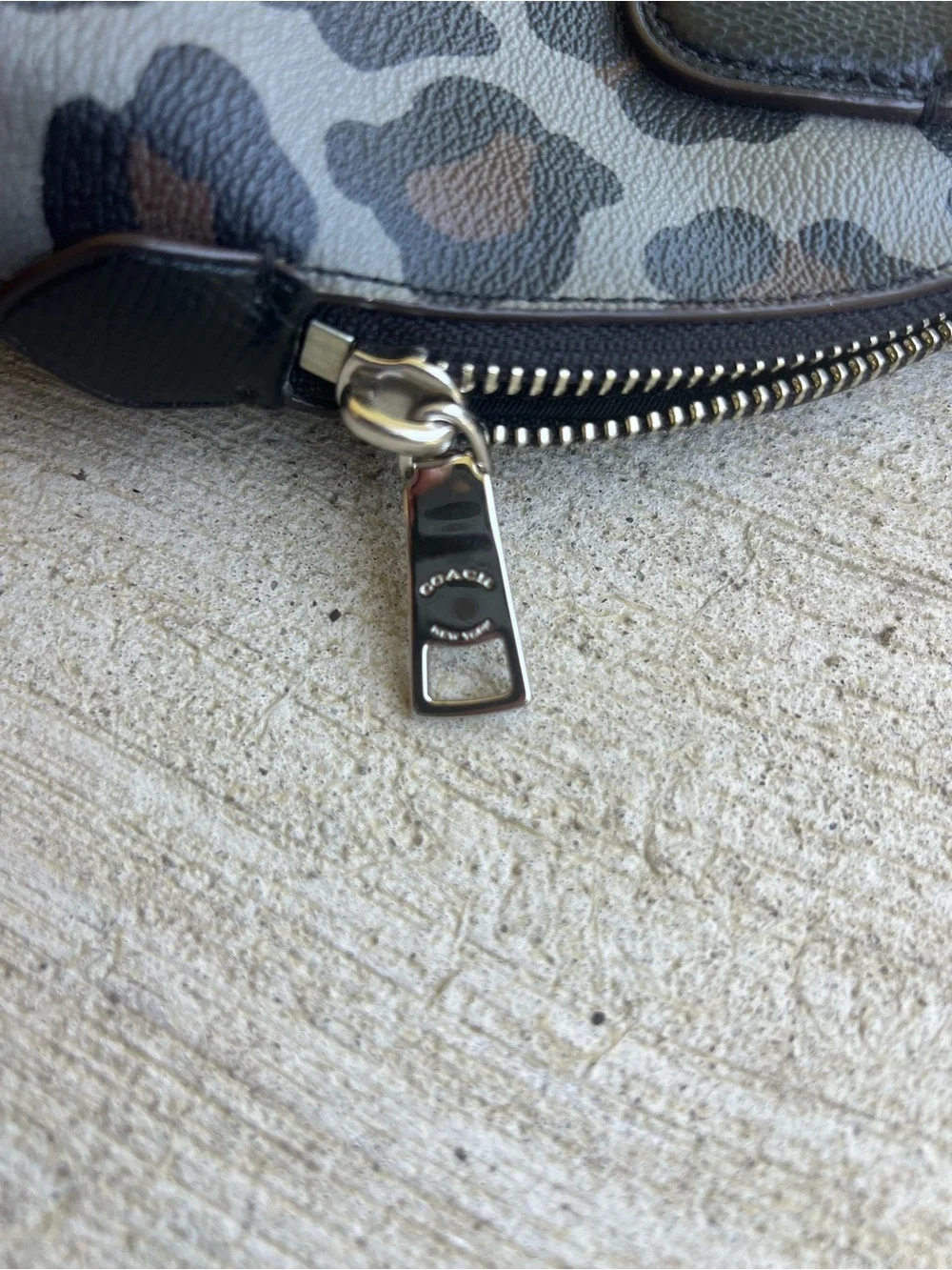 Coach Leopard-Print Dome Satchel in Brown and Black